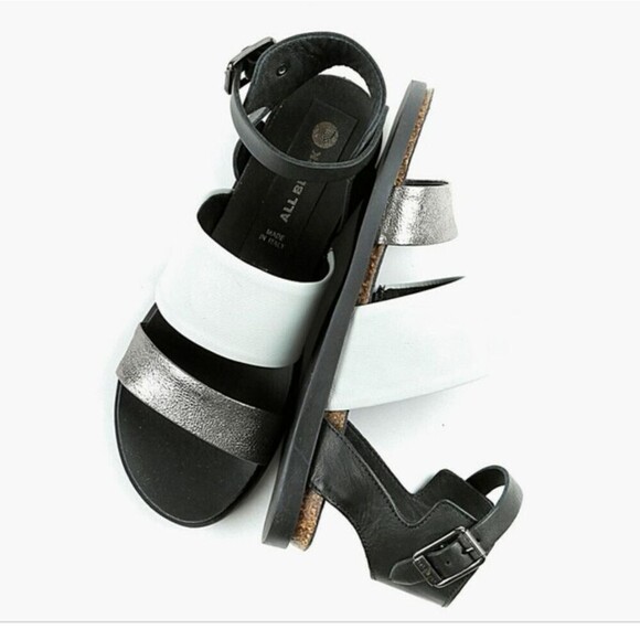 LILIMILL all black sandals size 39 - Picture 1 of 13